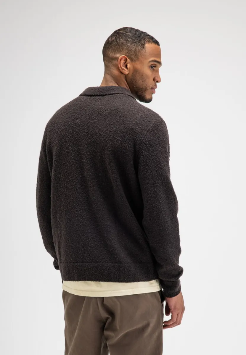 butcher-of-blue-nash-boucle-polo-m2626023-694-topaz-brown-bruin-2 BUTCHER OF BLUE-Nash boucle polo-M2626023-694 Topaz brown-BRUIN