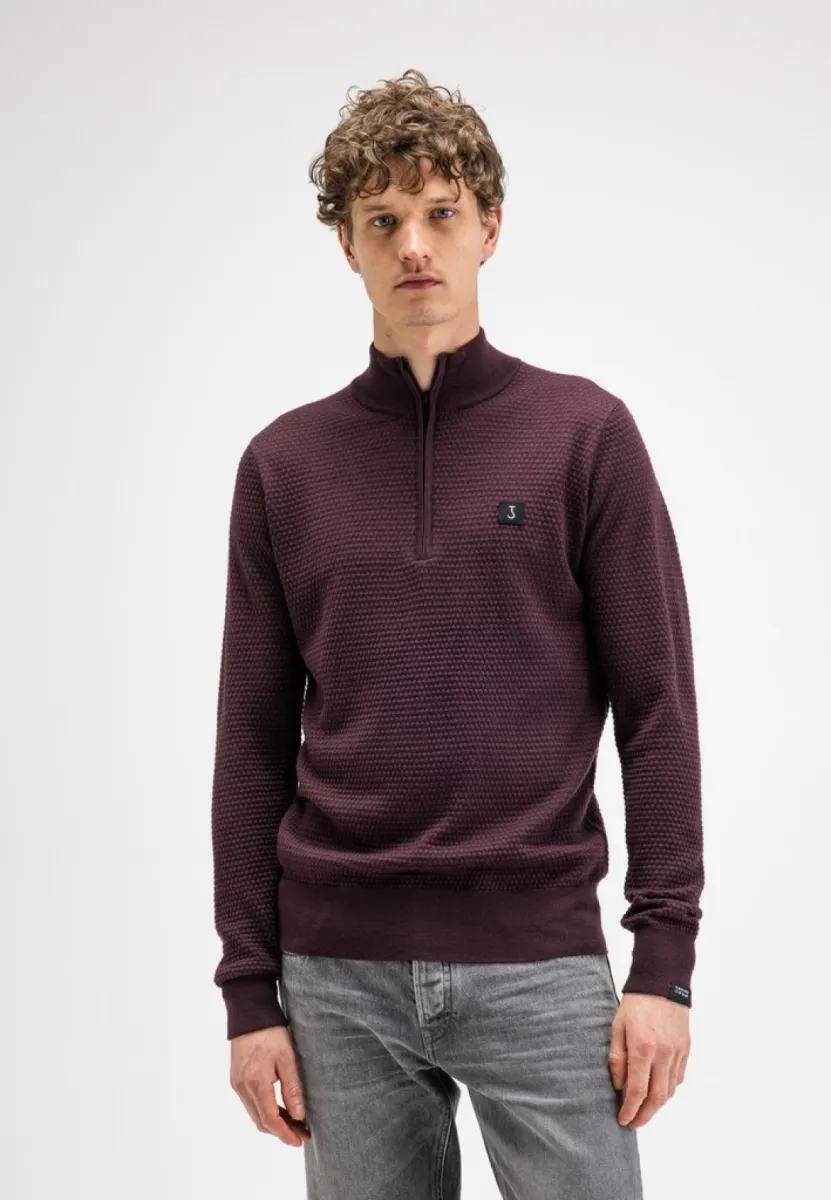 BUTCHER OF BLUE-Structure halfzip-M2626027-845 Pascha purple-PAARS