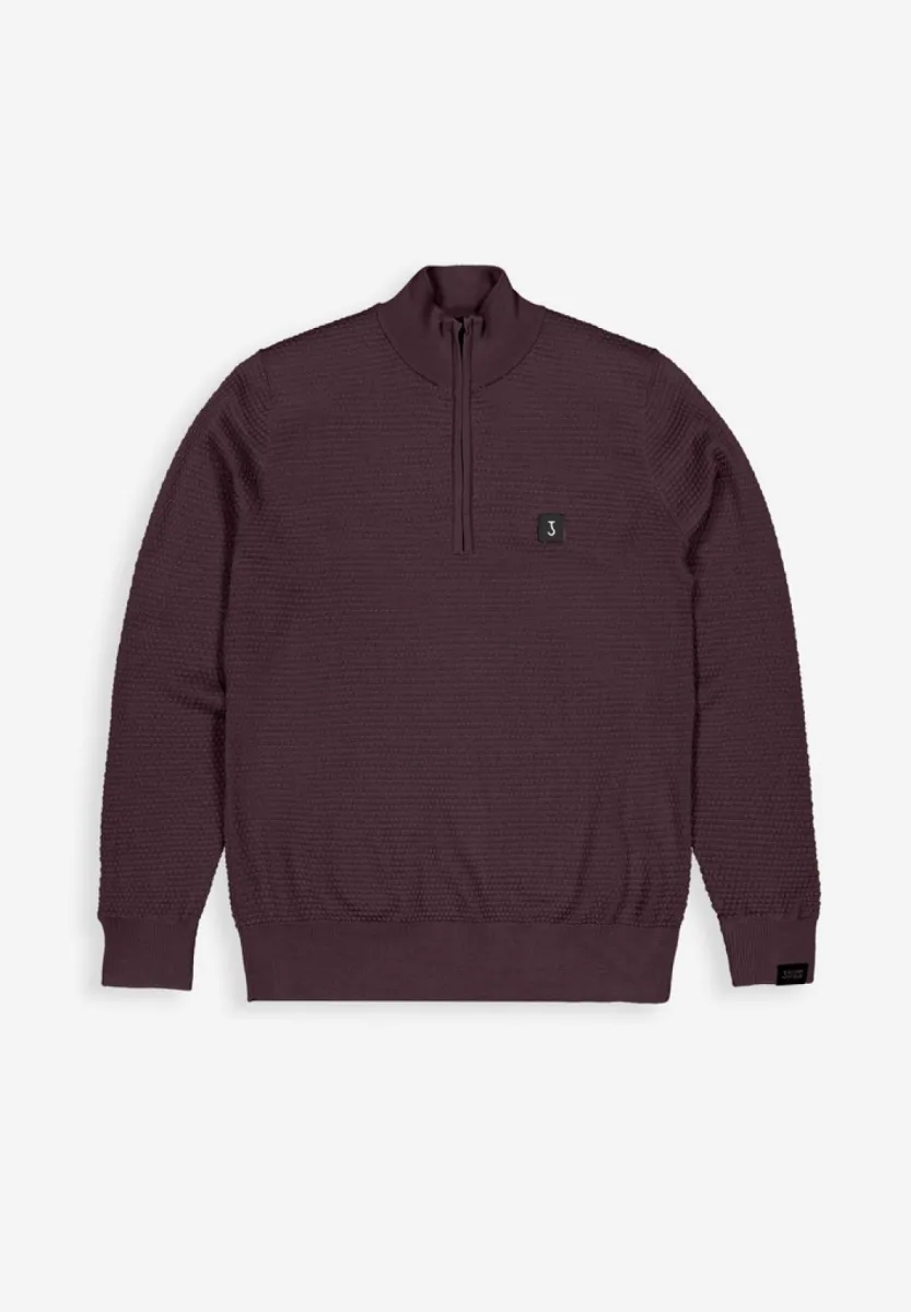 BUTCHER OF BLUE-Structure halfzip-M2626027-845 Pascha purple-PAARS