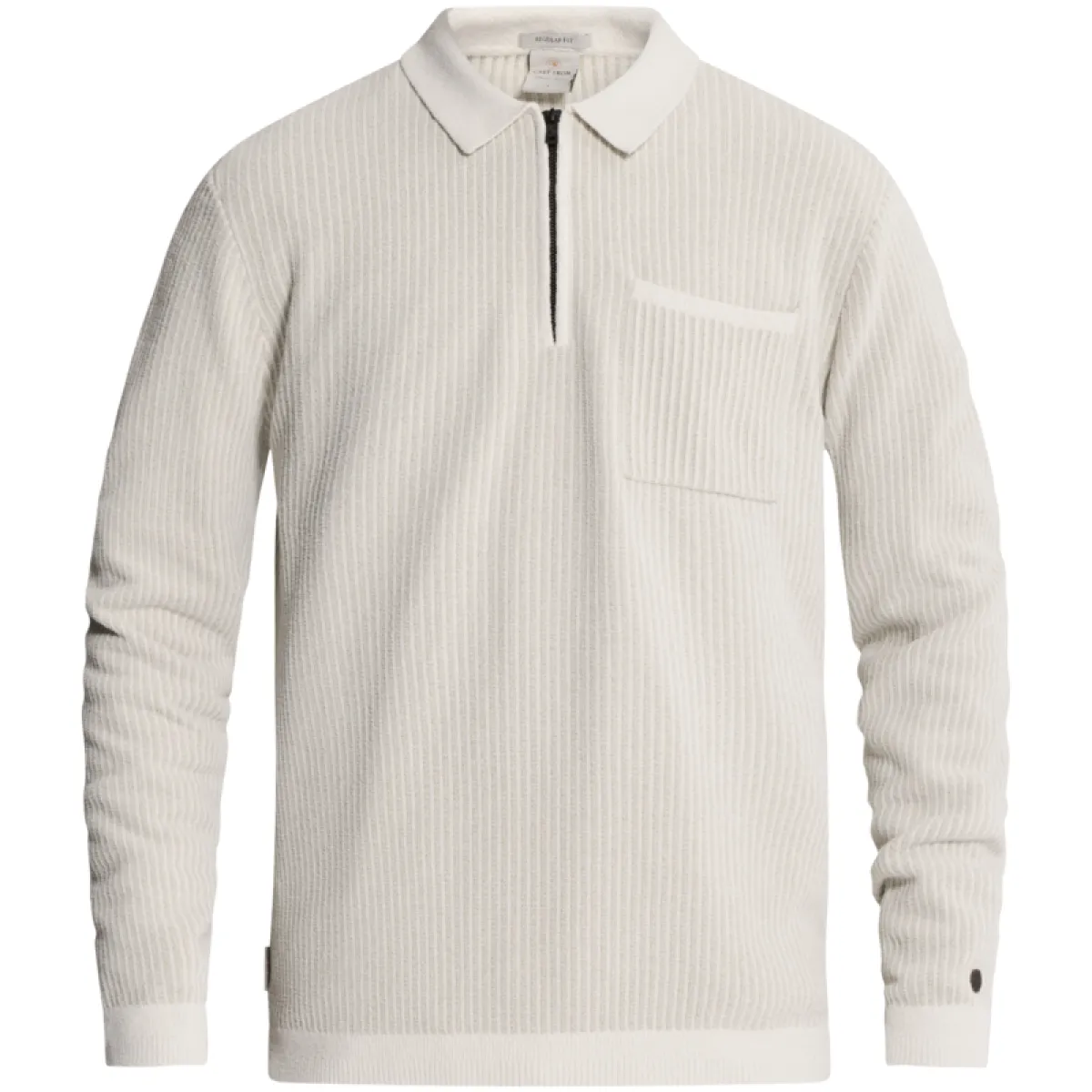 CAST IRON-Crewneck regular fit soft blend-CKW2609314-7555 White down-WIT