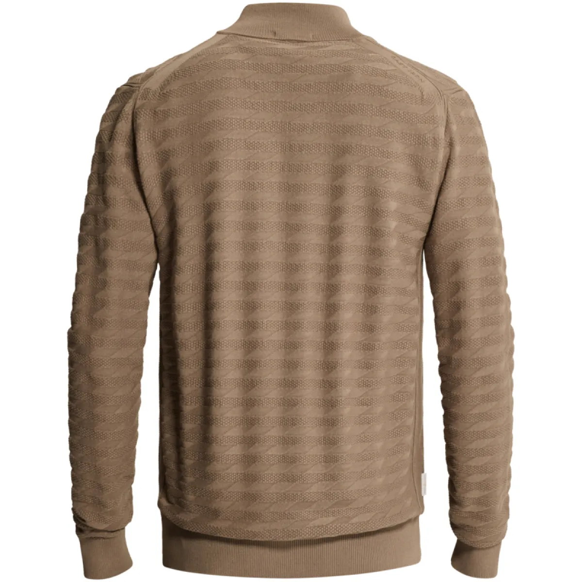 CAST IRON-Half zip collar slim fit comfort b-CKW2609316-8026 Walnut-BRUIN