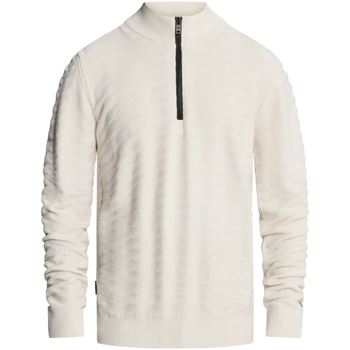 CAST IRON-Half zip collar slim fit comfort blend-CKW2609316-7555 White down-WIT