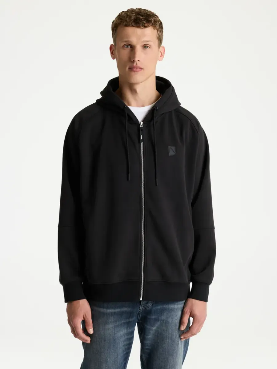Chasin-Core air cardigan-41150017-E9001 Jet black-ZWART