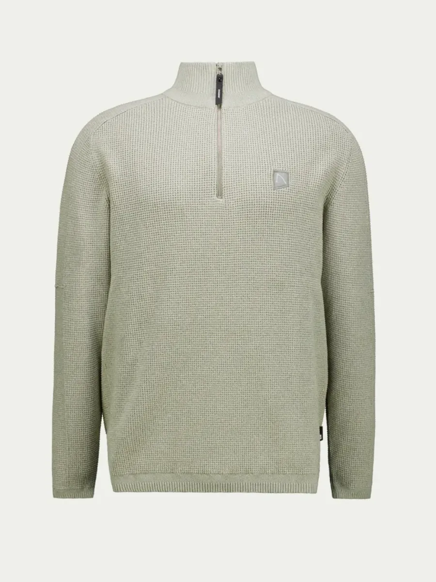 Chasin-Oscar brik half zip-31140004-E5011 Shadow-GRIJS