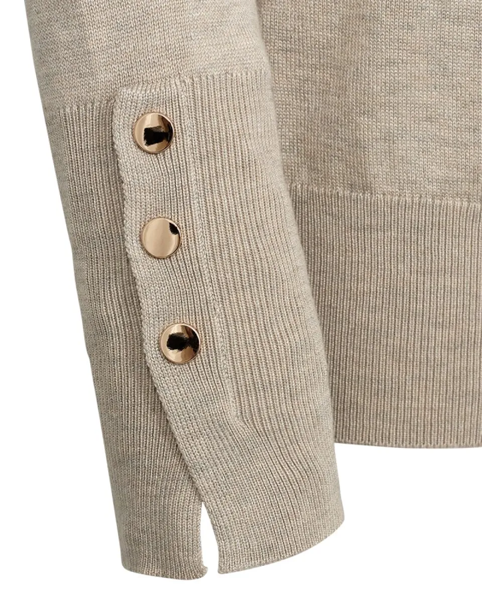 Freequent-Katie Pullover-203031-Moonbeam Melange-ZAND
