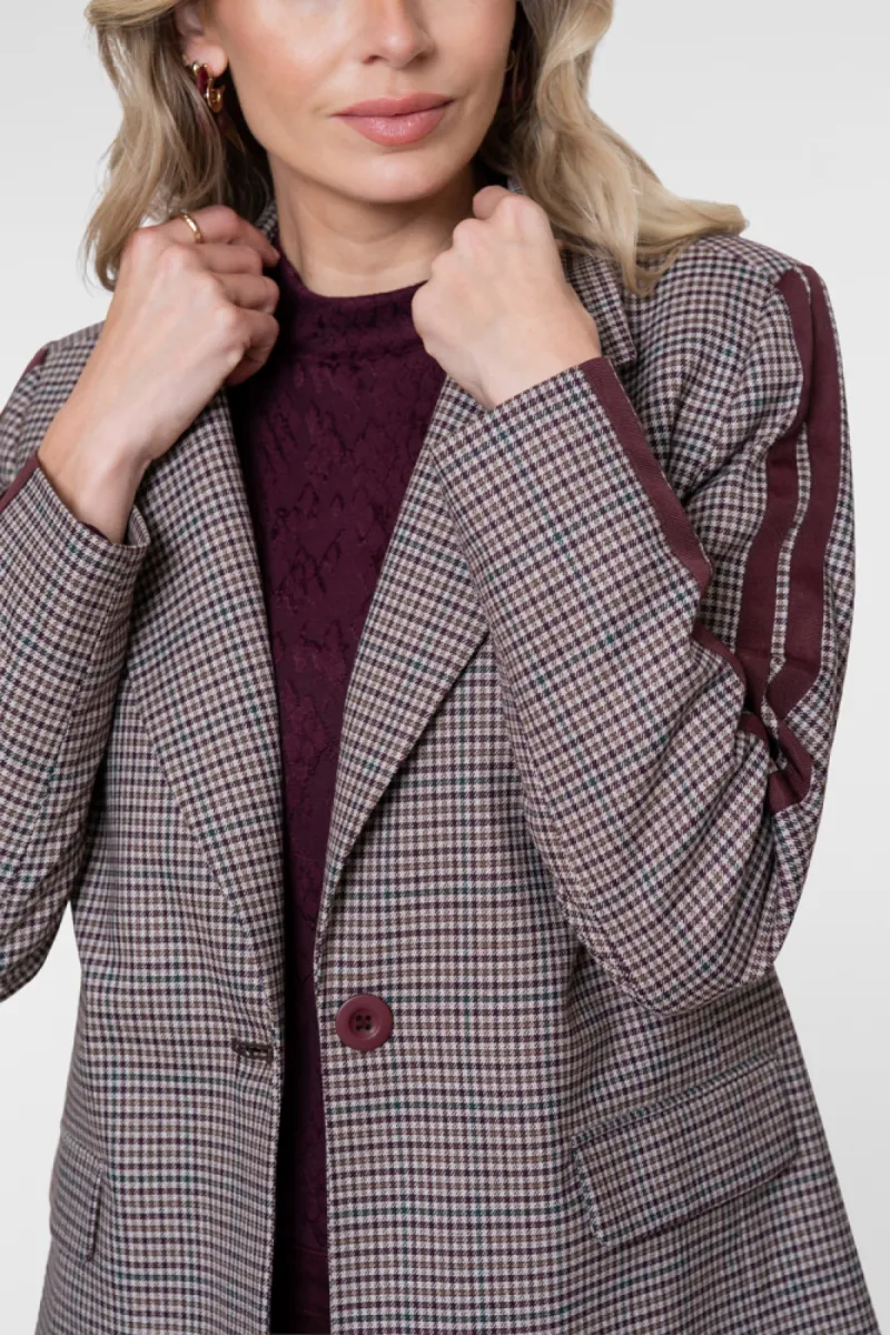 geisha-blazer-check-tape-65575-32-480-burgundy-green-bordeaux-5 GEISHA-Blazer check + tape-65575-32-480 Burgundy/green-BORDEAUX
