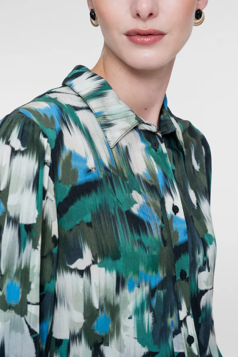 geisha-blouse-63646-20-530-green-blue-legergroen-2 GEISHA-Blouse-63646-20-530 Green/blue-LEGERGROEN