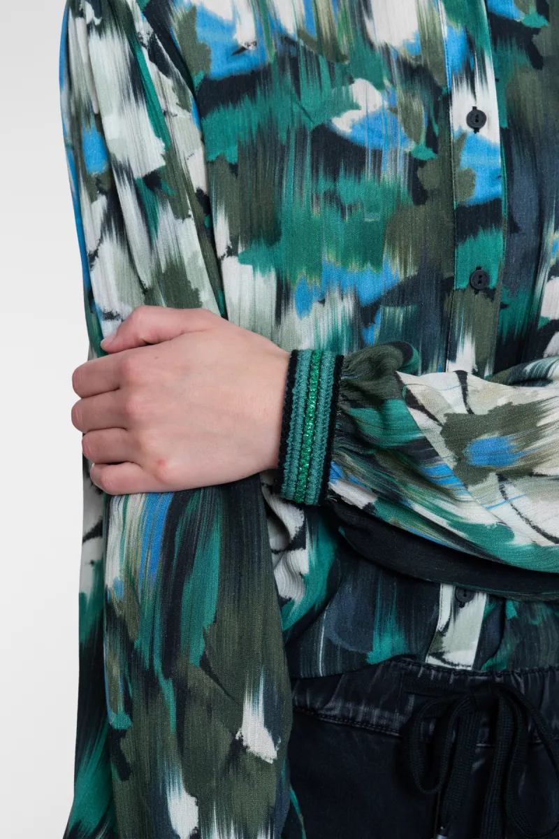 geisha-blouse-63646-20-530-green-blue-legergroen-5 GEISHA-Blouse-63646-20-530 Green/blue-LEGERGROEN