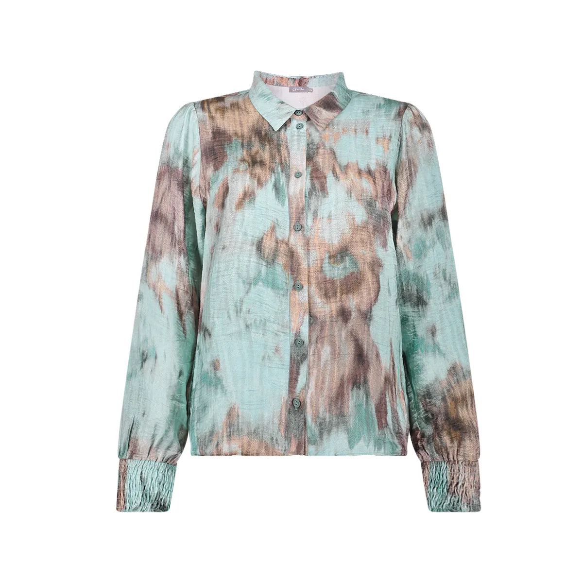 GEISHA-Blouse-63658-20-735 Camel/mint-CAMEL