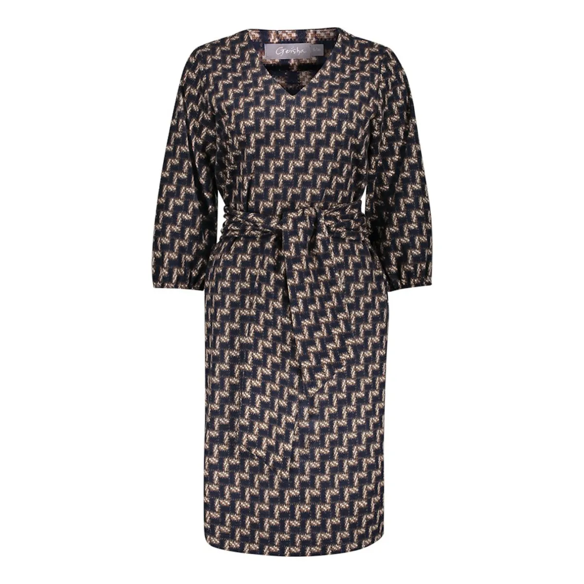 GEISHA-Dress-67557-20-675 Navy/sand-MARINE