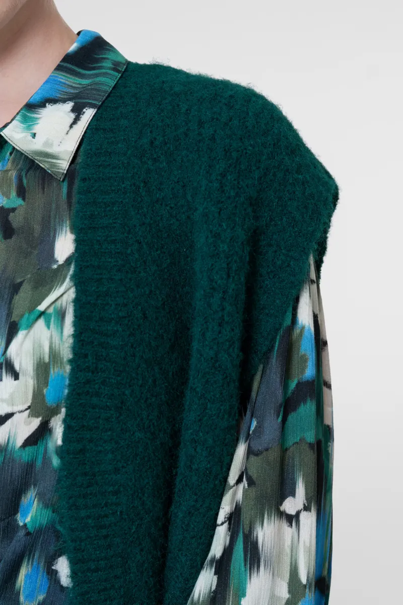 geisha-gilet-knitted-64534-29-515-emerald-groen-4 GEISHA-Gilet knitted-64534-29-515 Emerald-GROEN