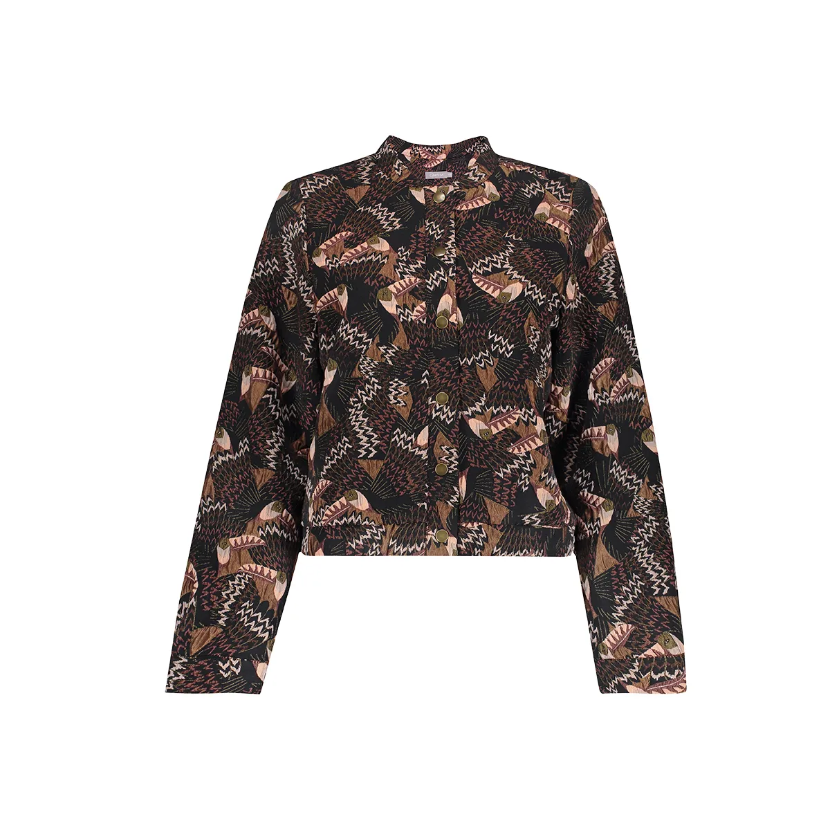 GEISHA-Jacket-65604-20-999 Black/coral-ZWART