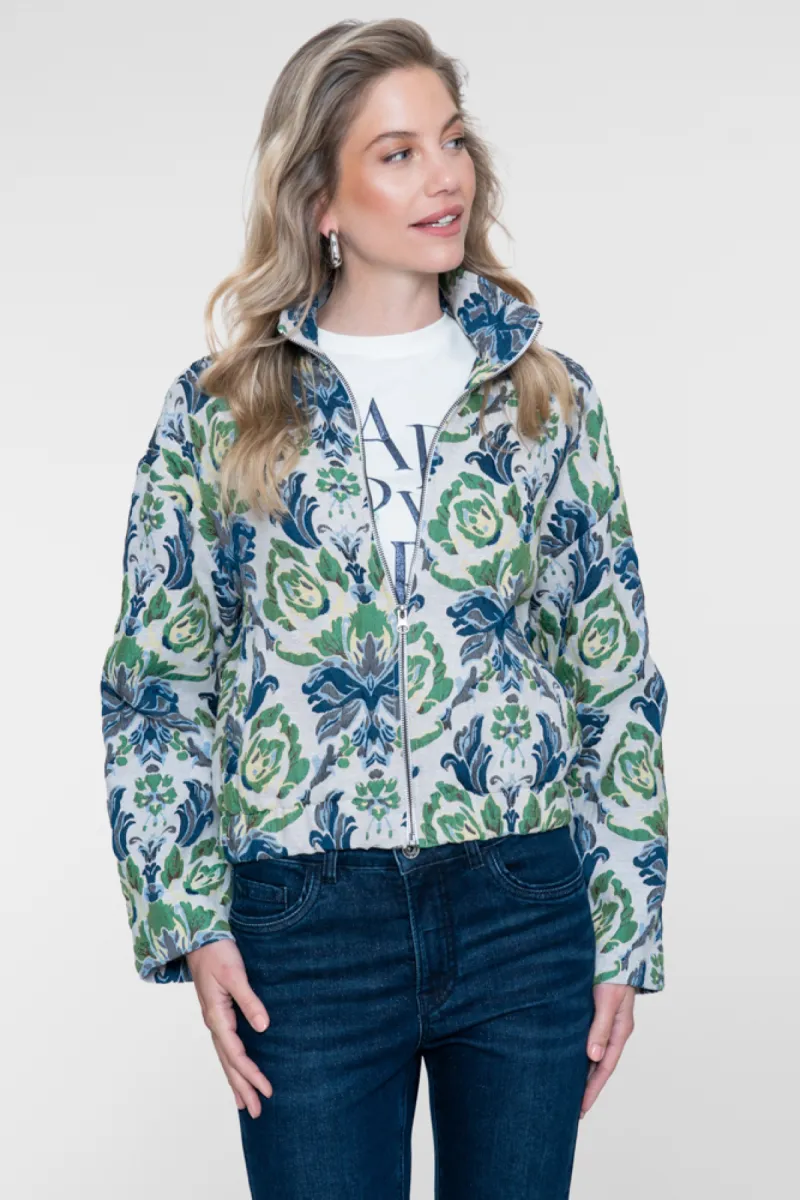 GEISHA-Jacket-65611-20-625 Blue/green-BLAUW