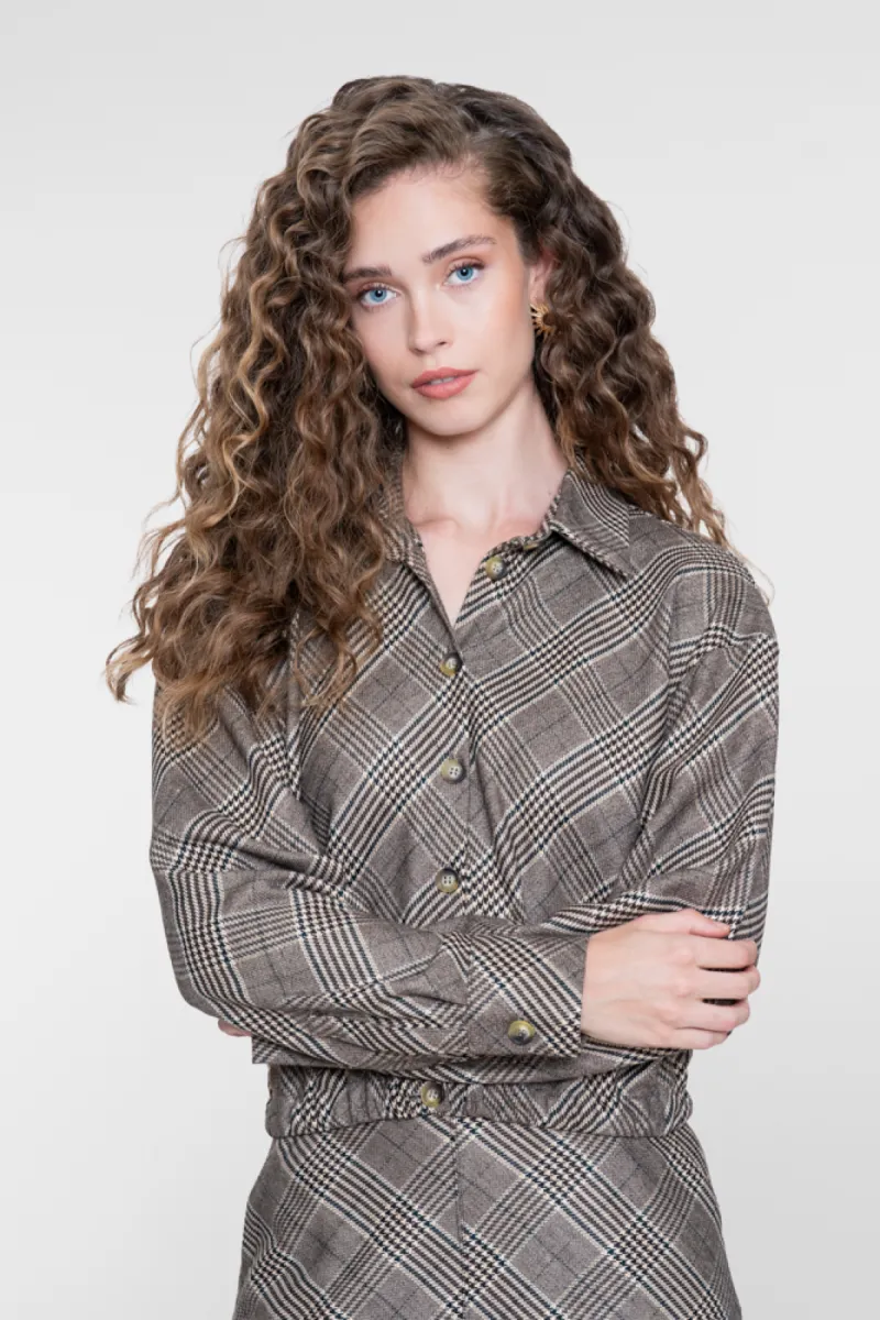 GEISHA-Jacket-65619-20-775 Brown/blue-BRUIN