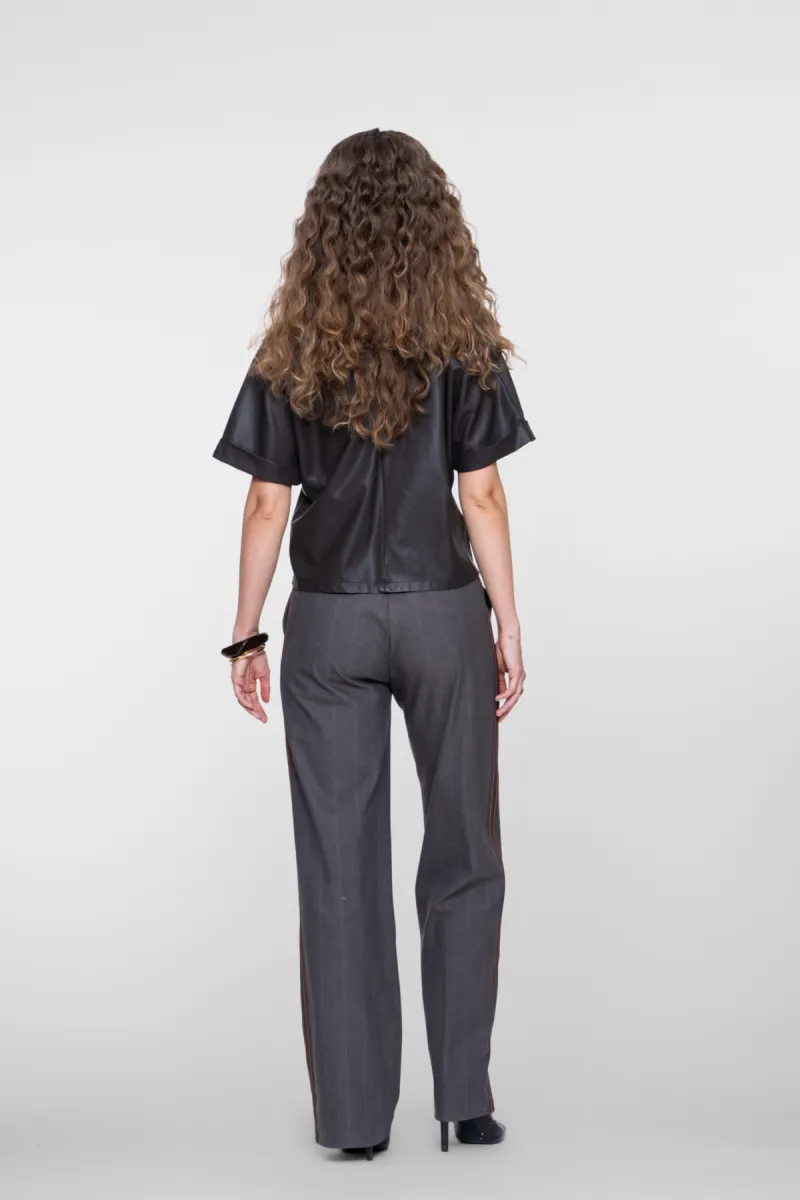 geisha-pants-pinstripe-tape-61503-10-775-brown-bruin-2 GEISHA-Pants pinstripe + tape-61503-10-775 Brown-BRUIN