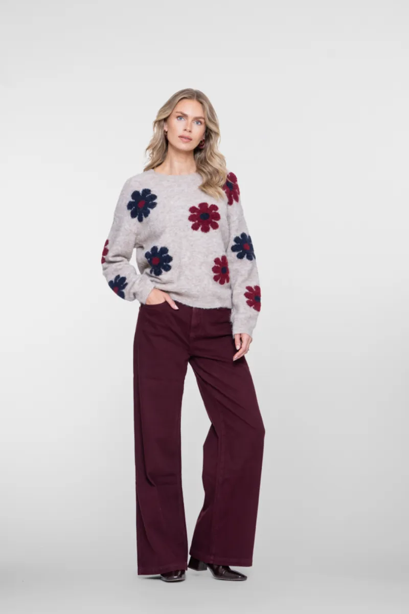 geisha-pullover-flowers-64506-10-720-sand-burgund-beige-2 GEISHA-Pullover flowers-64506-10-720 Sand/burgund-BEIGE