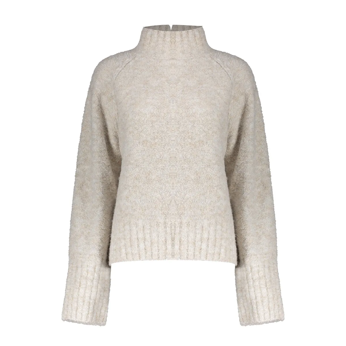 GEISHA-Pullover turtle-64505-10-720 Sand melange-ZAND