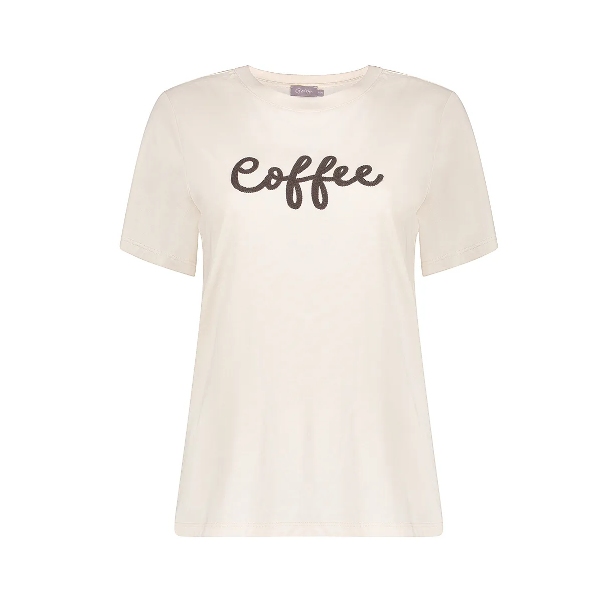GEISHA-T-shirt coffee-62571-41-720 Sand/brown-ZAND
