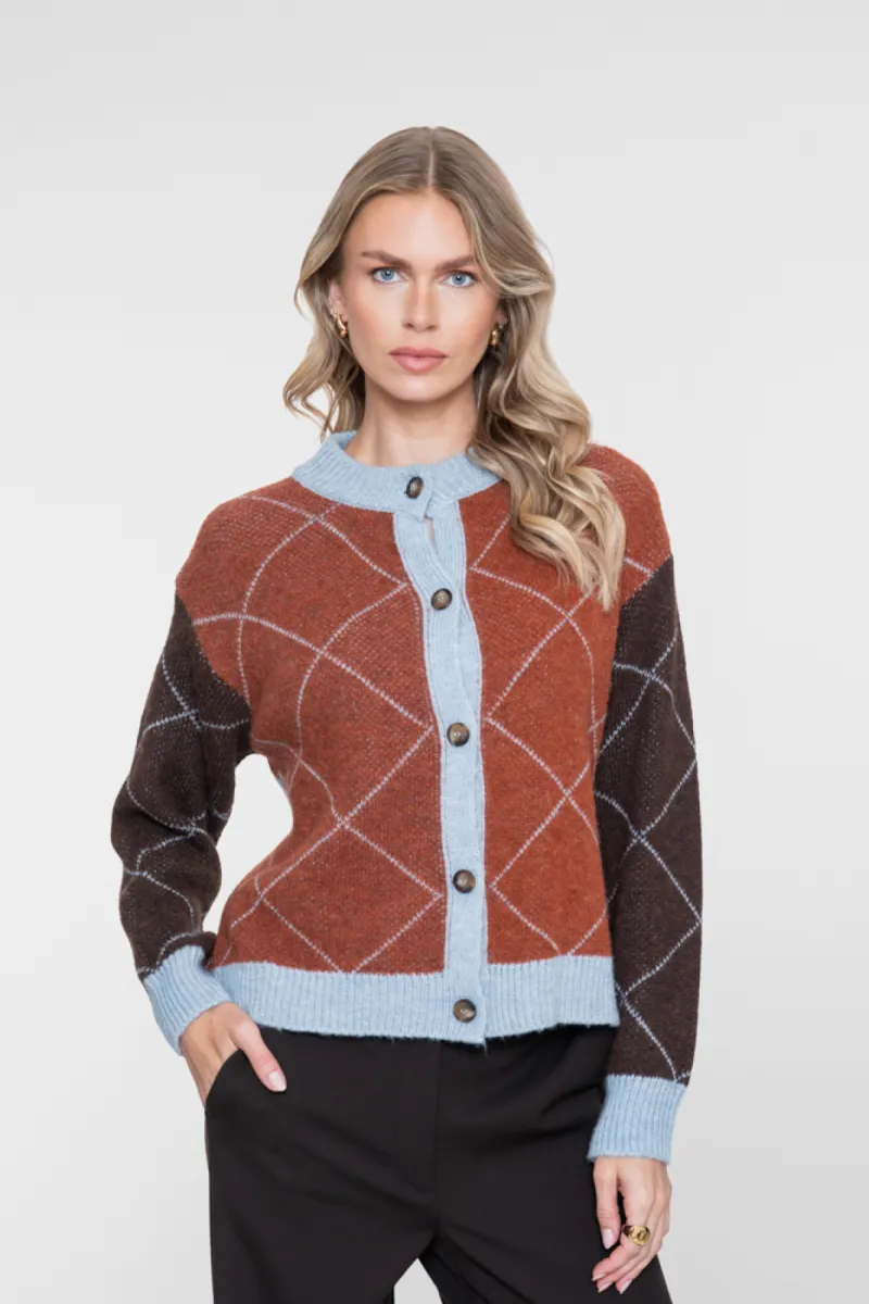 geisha-vest-argyle-64558-70-775-toffee-brown-bruin-2 GEISHA-Vest argyle-64558-70-775 Toffee/brown-BRUIN