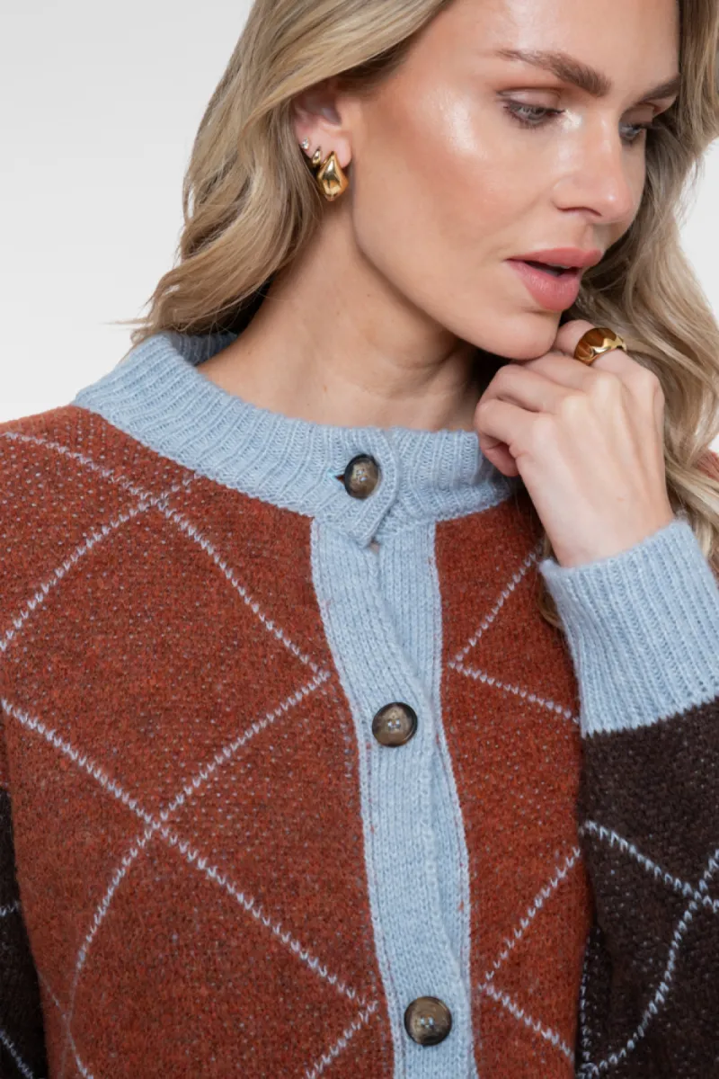 geisha-vest-argyle-64558-70-775-toffee-brown-bruin-5 GEISHA-Vest argyle-64558-70-775 Toffee/brown-BRUIN