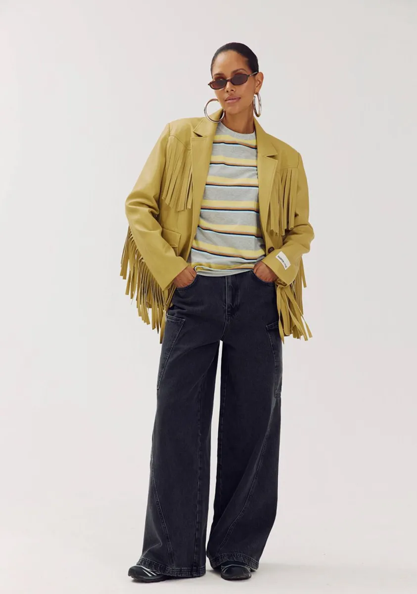 Harper & Yve-Casey-AW6N202-727 Dirty Mustard-MOSTERD