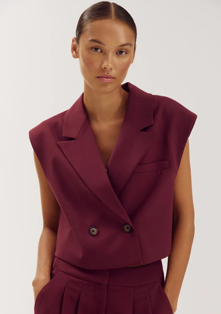 Harper & Yve-Esmee-AW6N206-329 Tipsy Red-BORDEAUX