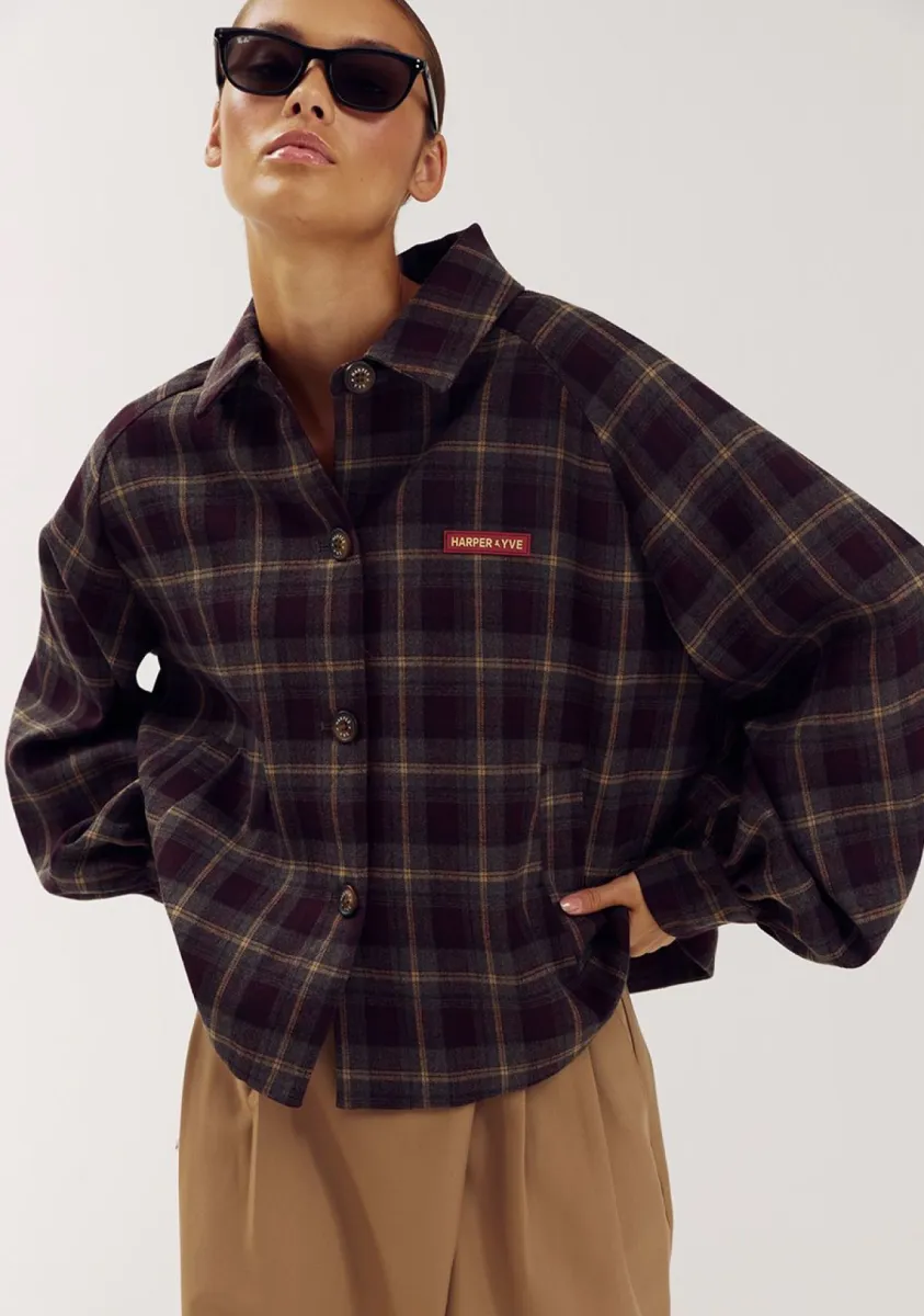 Harper & Yve-Rylee-AW6N233-333 Tipsy Red Check-PAARS COMBINATIES
