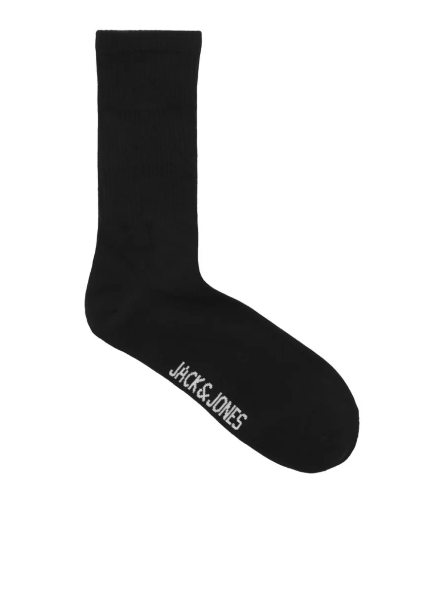 jack-jones-jacbasic-tennis-sock-5-pack-12254955-black-zwart-7 JACK & JONES-JACBASIC TENNIS SOCK 5 PACK-12254955-Black-ZWART