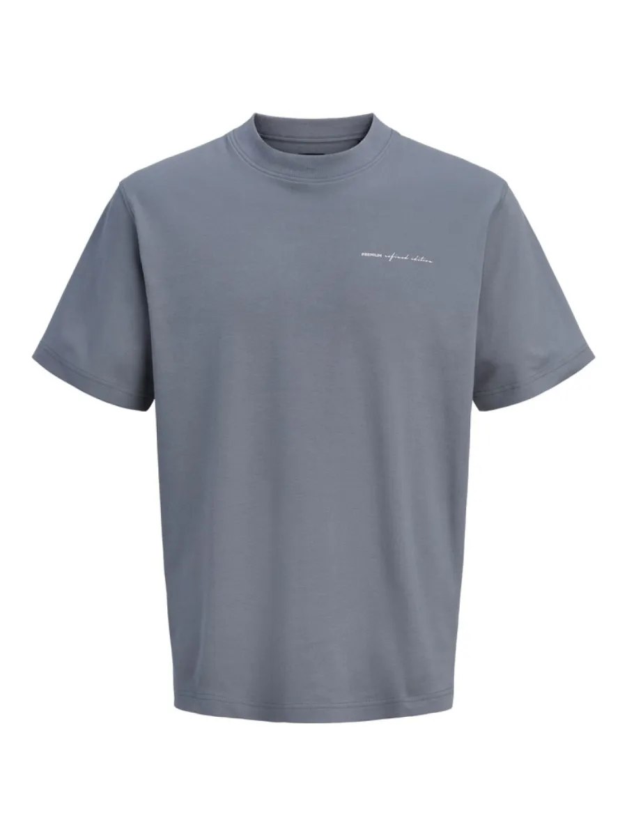 JACK & JONES-JPRBLAOWEN SS BRANDING TEE SN-12292397-Turbulence-GRIJS