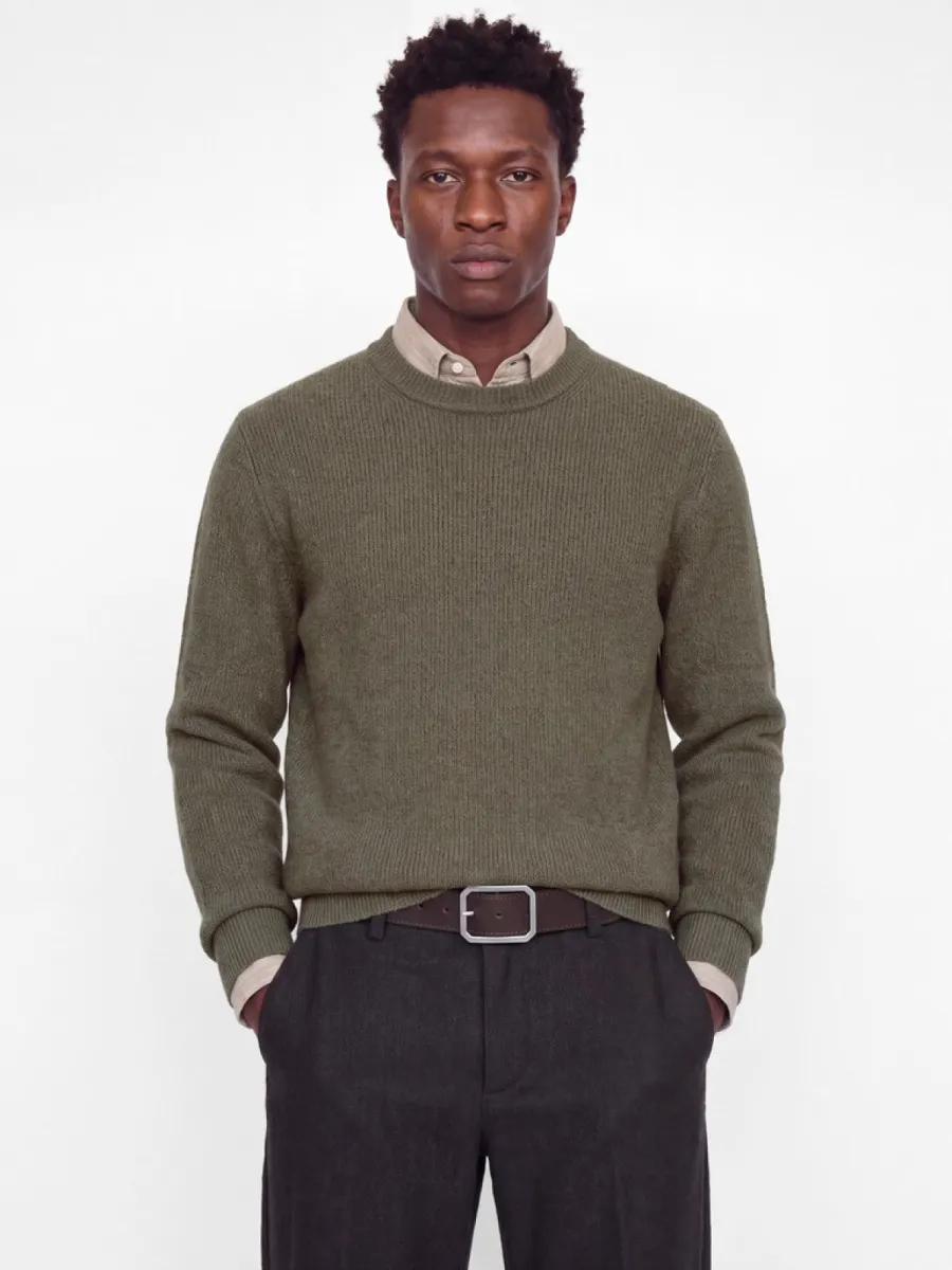 jack-jones-jprblawesley-knit-mock-neck-bf-12309363-smokey-olive-olijf-1 JACK & JONES-JPRBLAWESLEY KNIT MOCK NECK BF-12309363-Smokey olive-OLIJF