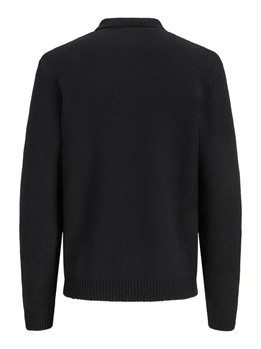 jack-jones-jprblawesley-knit-polo-ls-bf-ln-12311973-black-zwart-6 JACK & JONES-JPRBLAWESLEY KNIT POLO LS BF LN-12311973-Black-ZWART