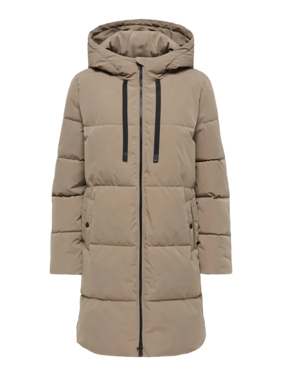 JDY-JDYBLAIR LONG HOOD PUFFER OTW SIJ-15376758-Walnut-BRUIN