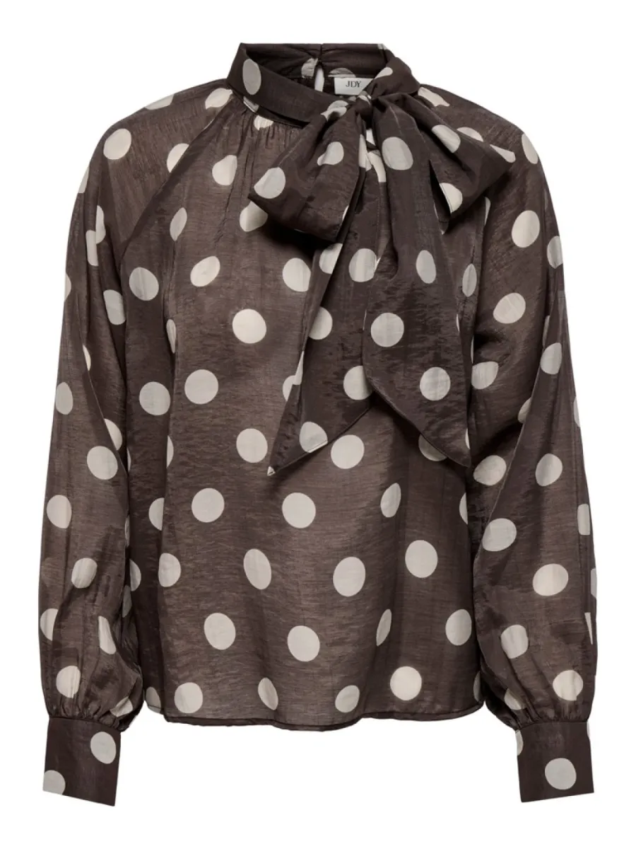 JDY-JDYFAY L/S TOP WVN-15381547-Coffee Bean-CAFE