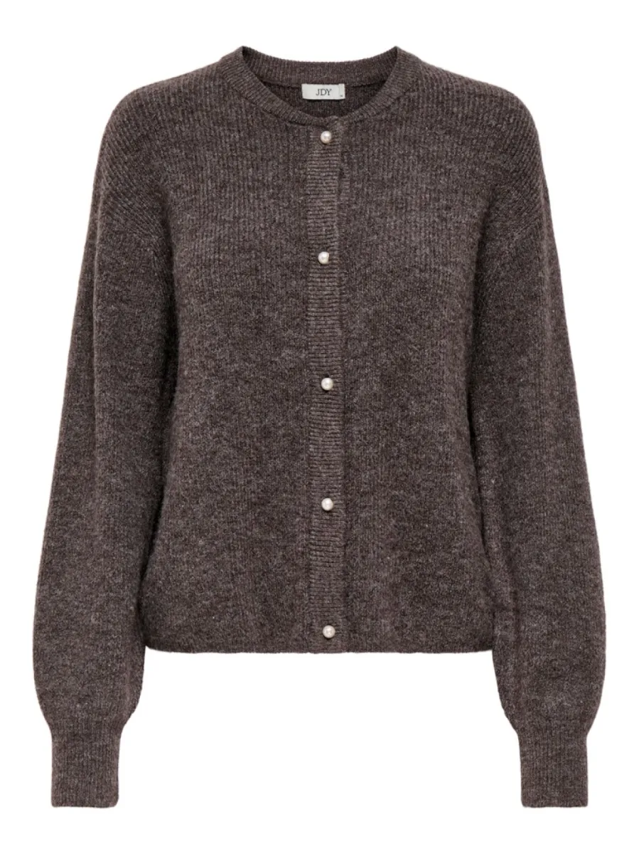 JDY-JDYLUMI LIFE L/S BUTTON CARDIGA KNT-15326819-Bracken-BRUIN
