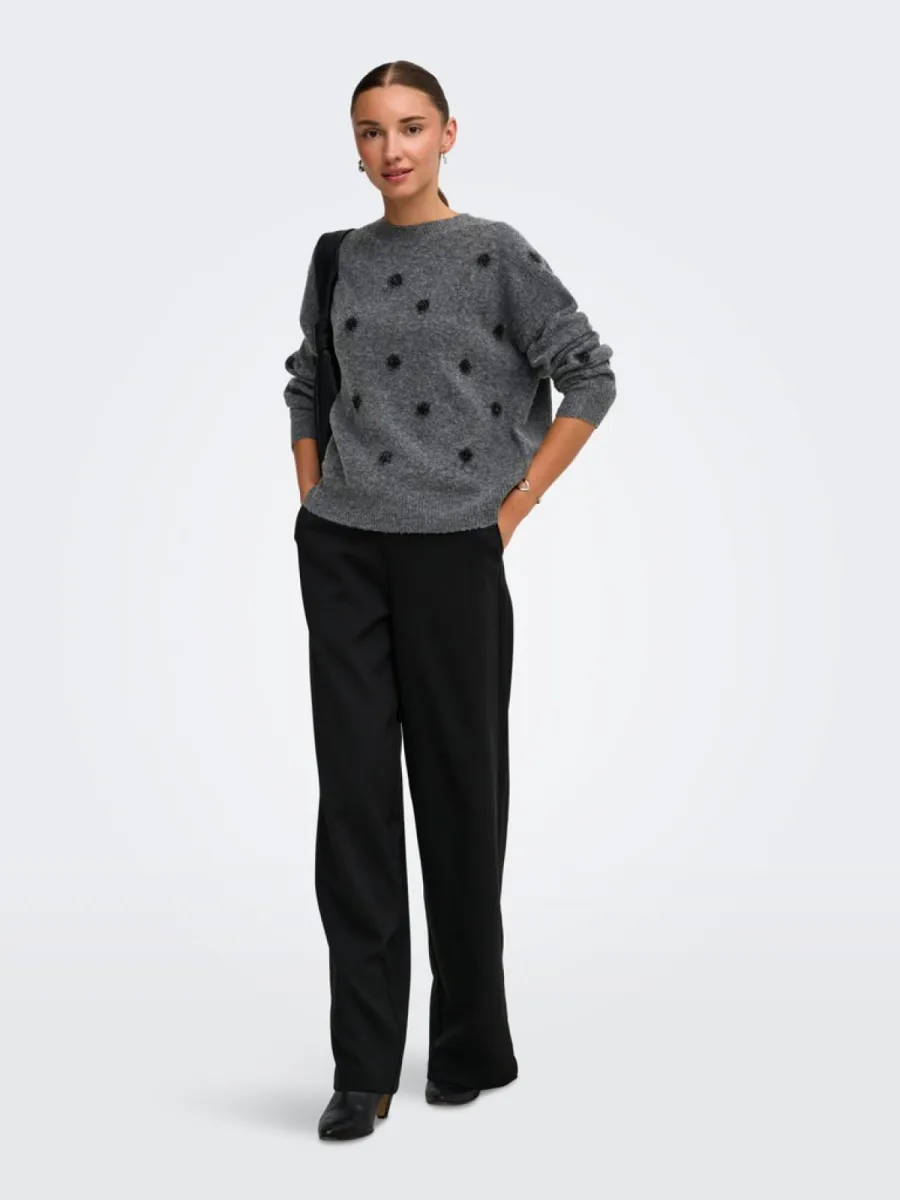jdy-jdymelea-l-s-o-neck-pompom-pullover-15382894-dark-grey-melange-antraciet-4 JDY-JDYMELEA L/S O-NECK POMPOM PULLOVER-15382894-Dark Grey Melange-ANTRACIET