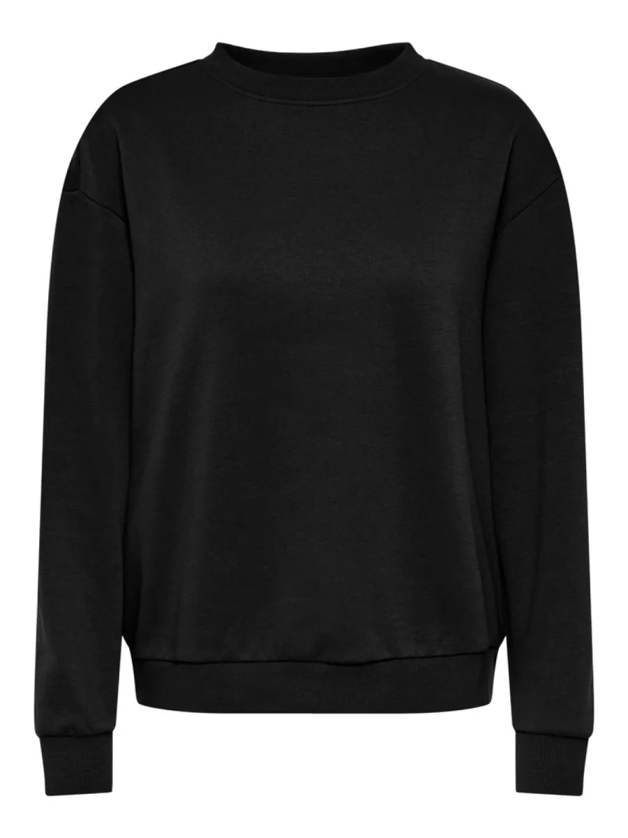 JDY-JDYNANNA LIFE L/S TEXT SWEAT JRS DI-15364514-Black-BLACK