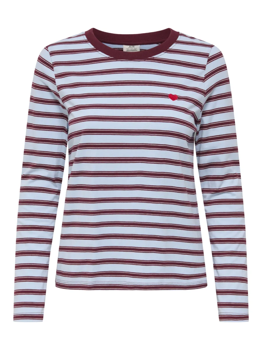 JDY-JDYPISA L/S PRINT TOP JRS NOOS-15359938-Cashmere Blue-BLUE