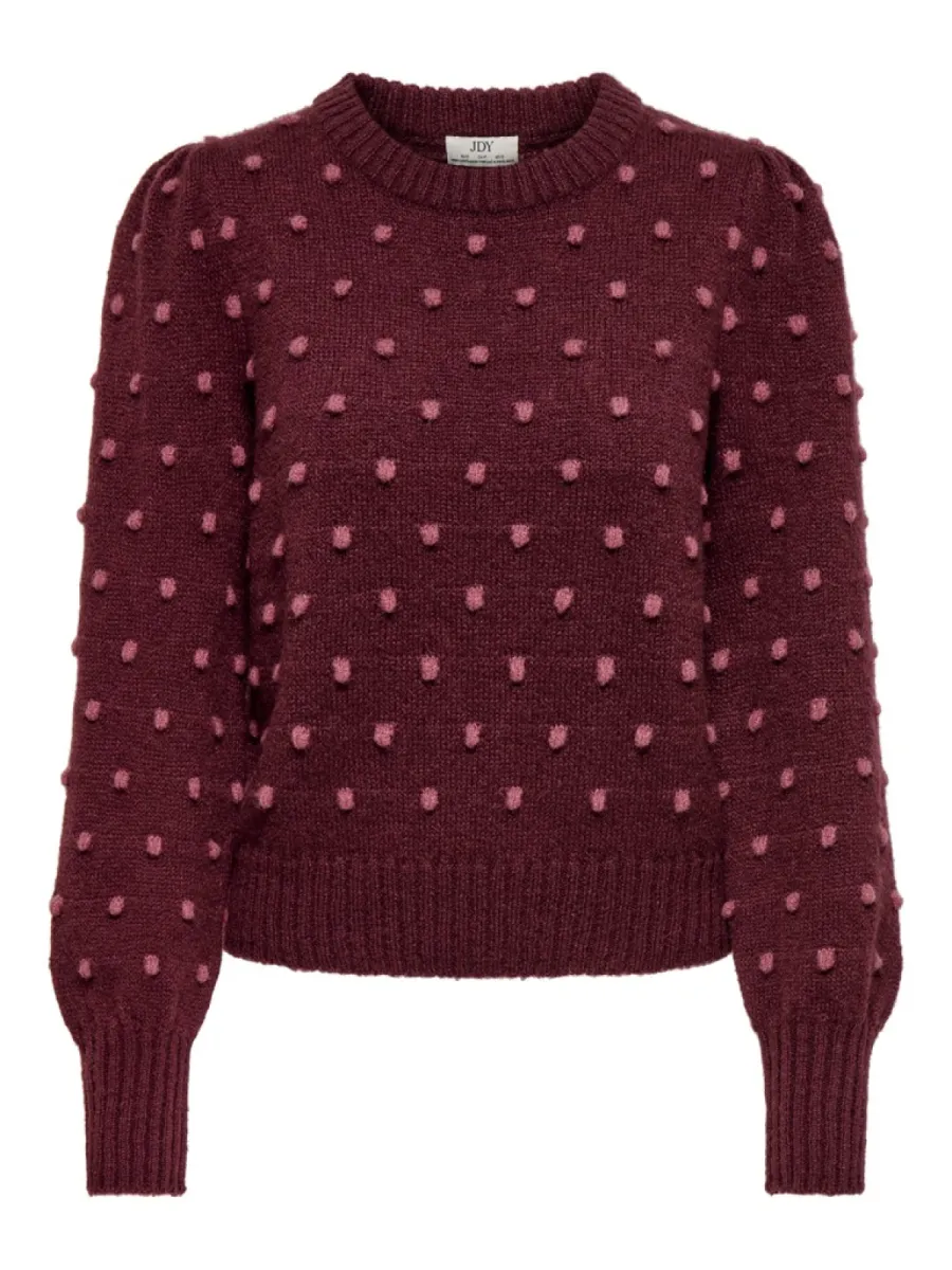 jdy-jdysigrid-life-l-s-on-puff-pull-knt-15304813-windsor-wine-bordeaux-6 JDY-JDYSIGRID LIFE L/S ON PUFF PULL KNT-15304813-Windsor Wine-BORDEAUX