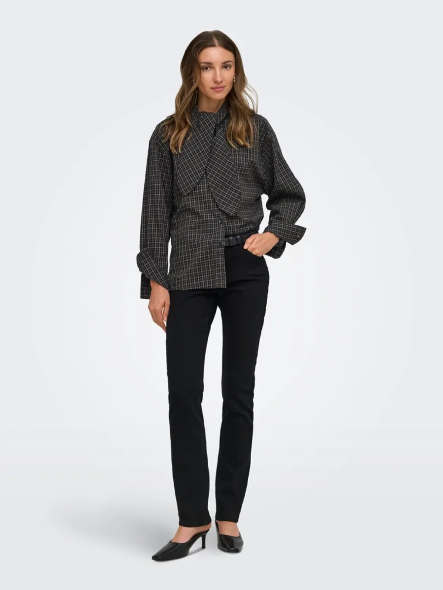 jdy-jdyvilda-l-s-scarf-shirt-wvn-noos-15384549-black-checks-zwart-combinaties-4 JDY-JDYVILDA L/S SCARF SHIRT WVN NOOS-15384549-Black Checks-ZWART COMBINATIES