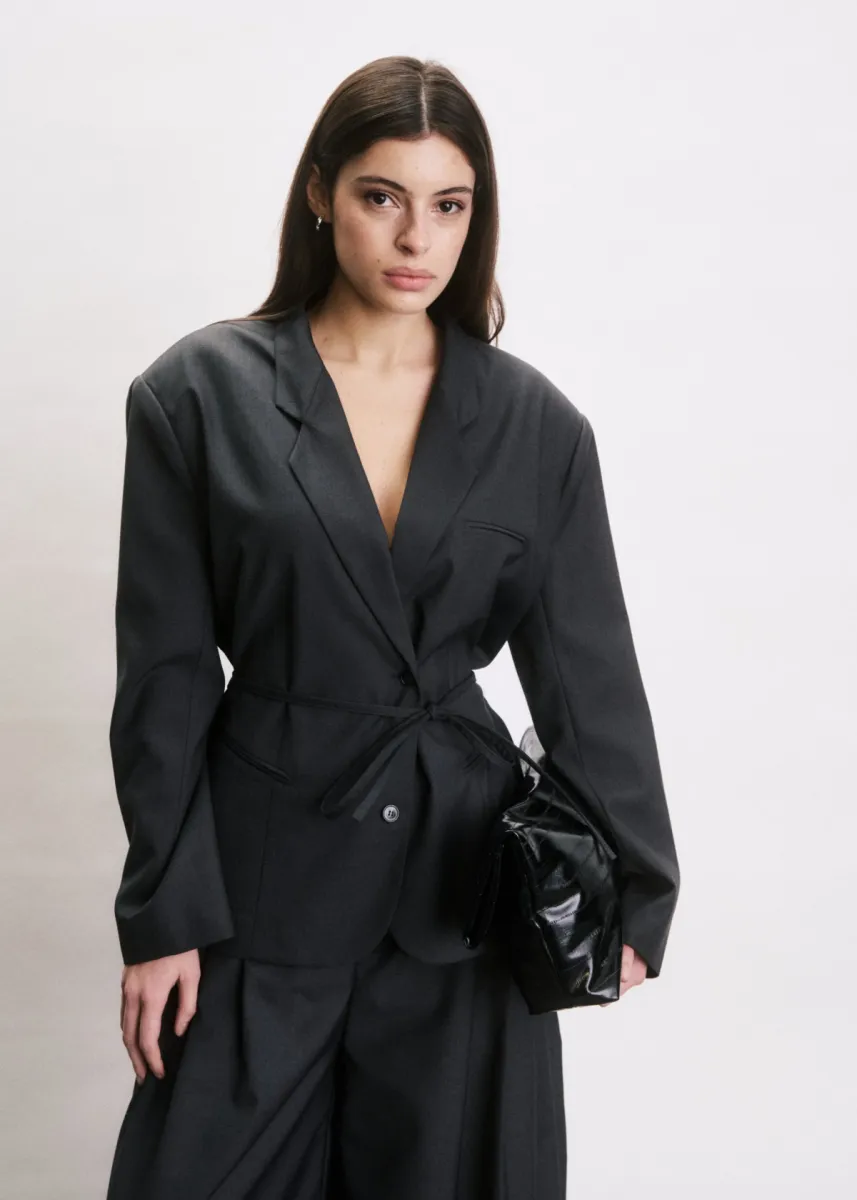 Jiji Studio Paris-Blazer elias-JJ26C379-Gris-GRIJS