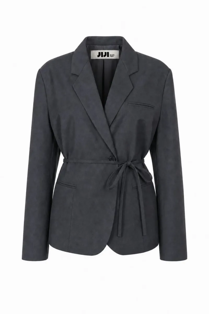 Jiji Studio Paris-Blazer elias-JJ26C379-Gris-GRIJS
