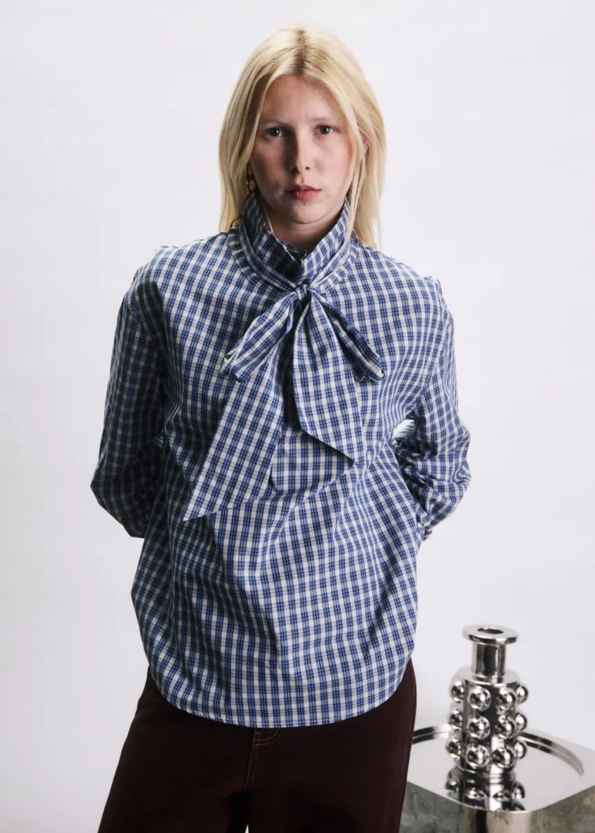 Jiji Studio Paris-Chemise aaron-JJ26C306-Bleu azur-BLAUW