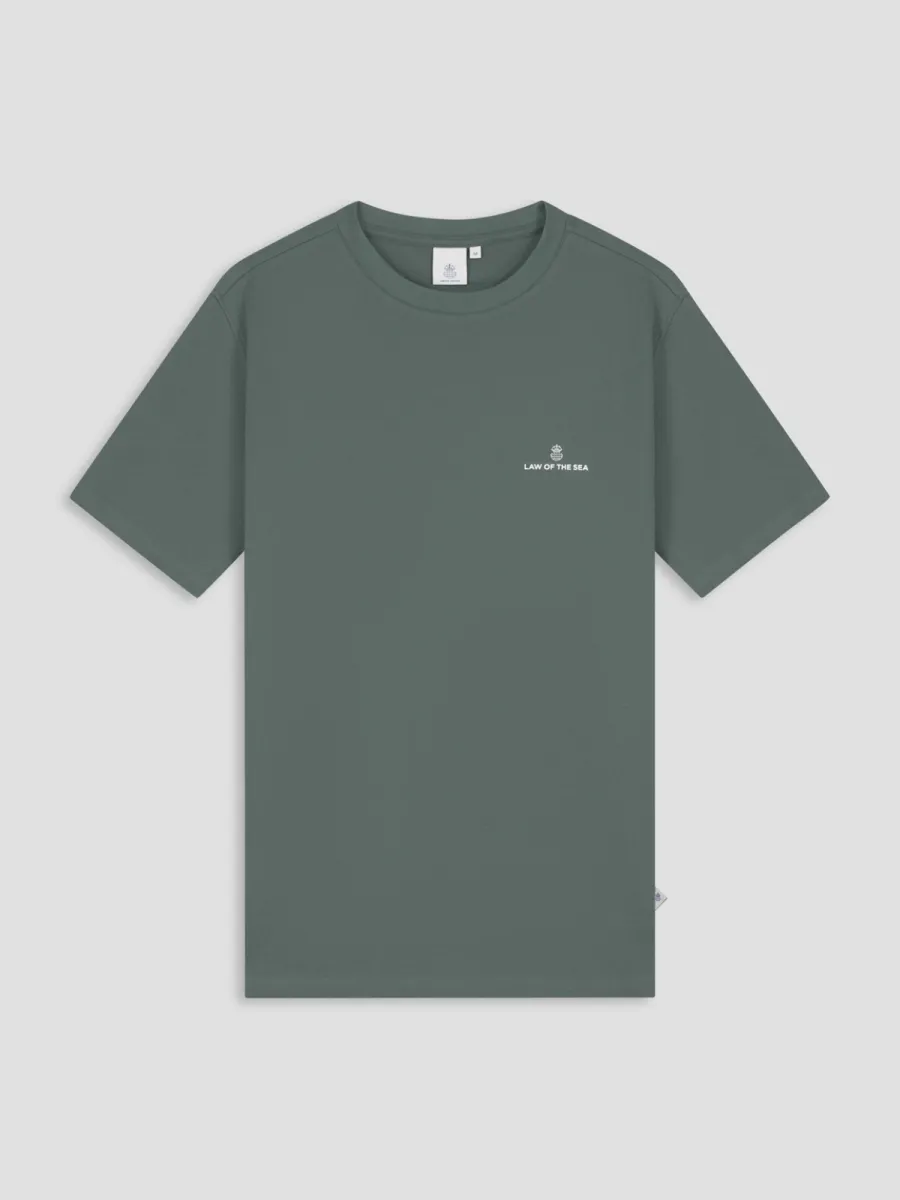 Law of the Sea-Law tee-10527-421 Urban chic-GROEN