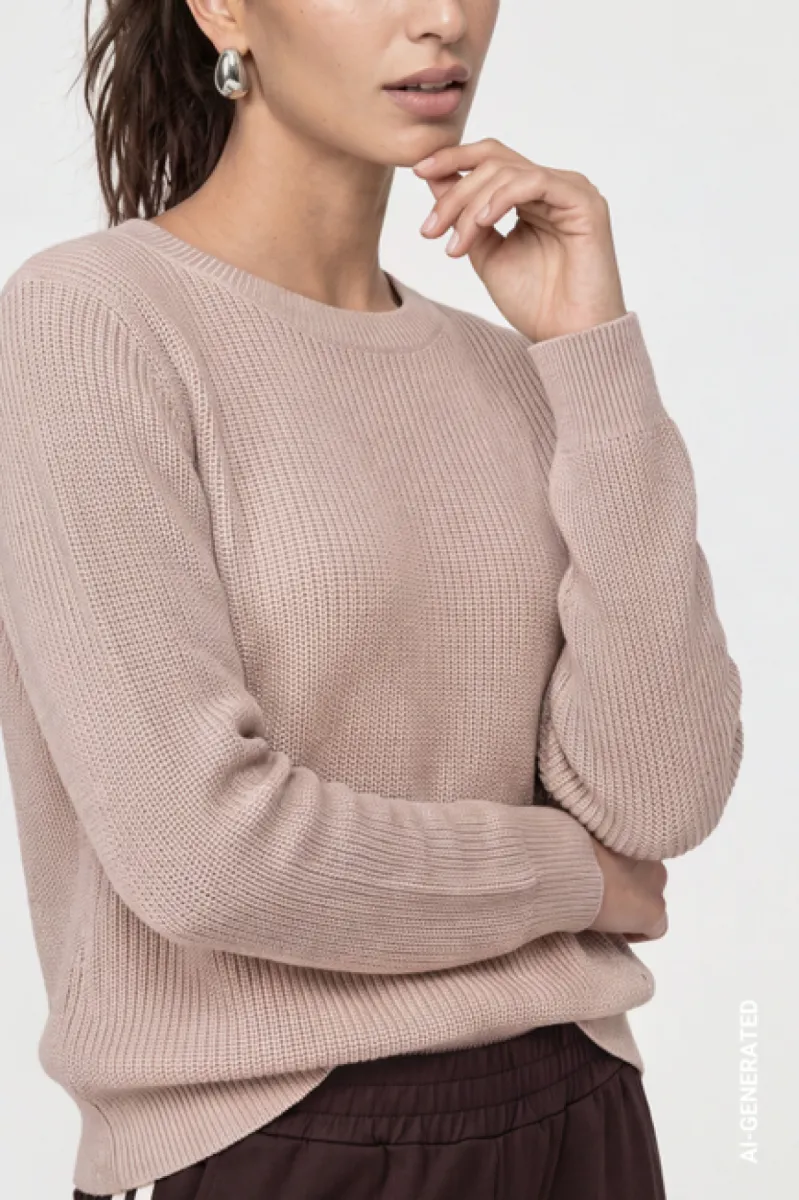 monari-basic-knitted-jumper-with-lurex-810129-590-cappuccino-cafe-4 Monari-Basic knitted jumper with lurex-810129-590 Cappuccino-CAFE