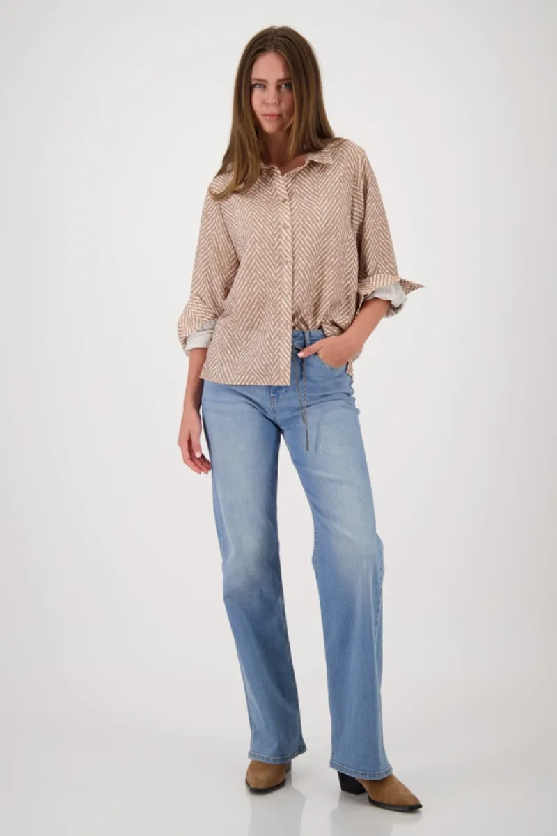 monari-blouse-with-herringbone-pattern-809825-528-brown-sugar-pattern-bruin-2 Monari-Blouse with herringbone pattern-809825-528 Brown sugar pattern-BRUIN