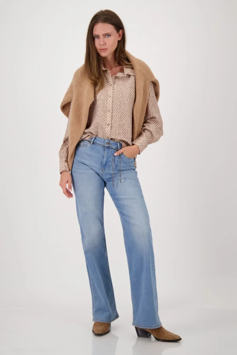 monari-blouse-with-herringbone-pattern-809825-528-brown-sugar-pattern-bruin-5 Monari-Blouse with herringbone pattern-809825-528 Brown sugar pattern-BRUIN