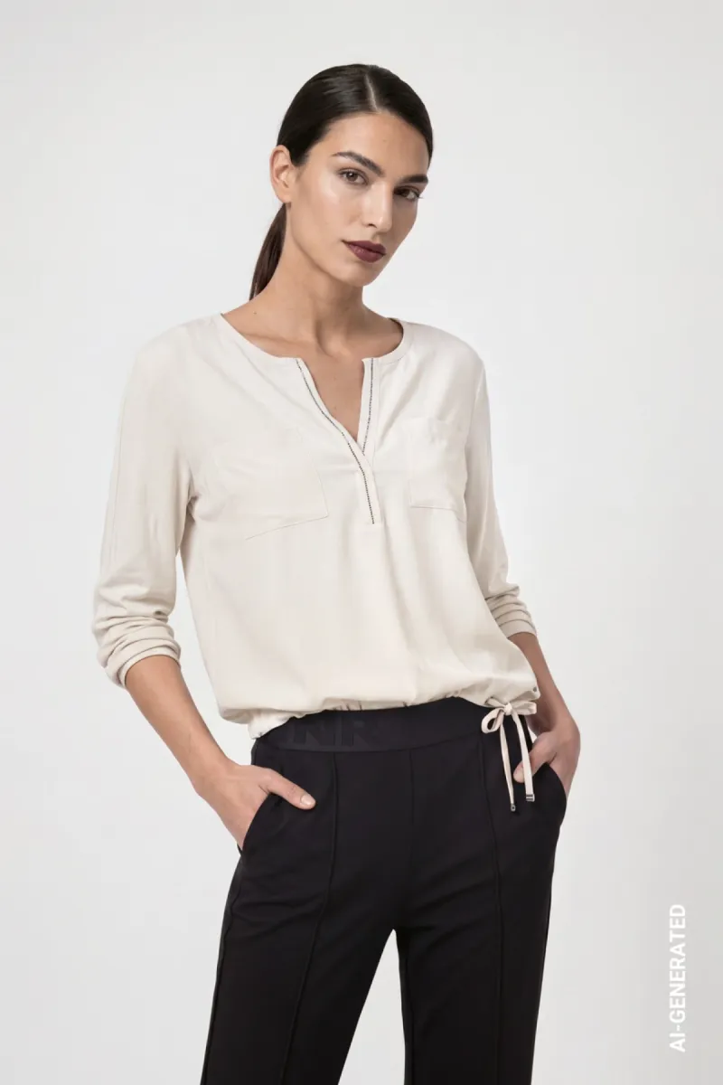 monari-blouse-with-jewelry-810104-160-antique-white-off-white-3 Monari-Blouse with jewelry-810104-160 Antique white-OFF WHITE