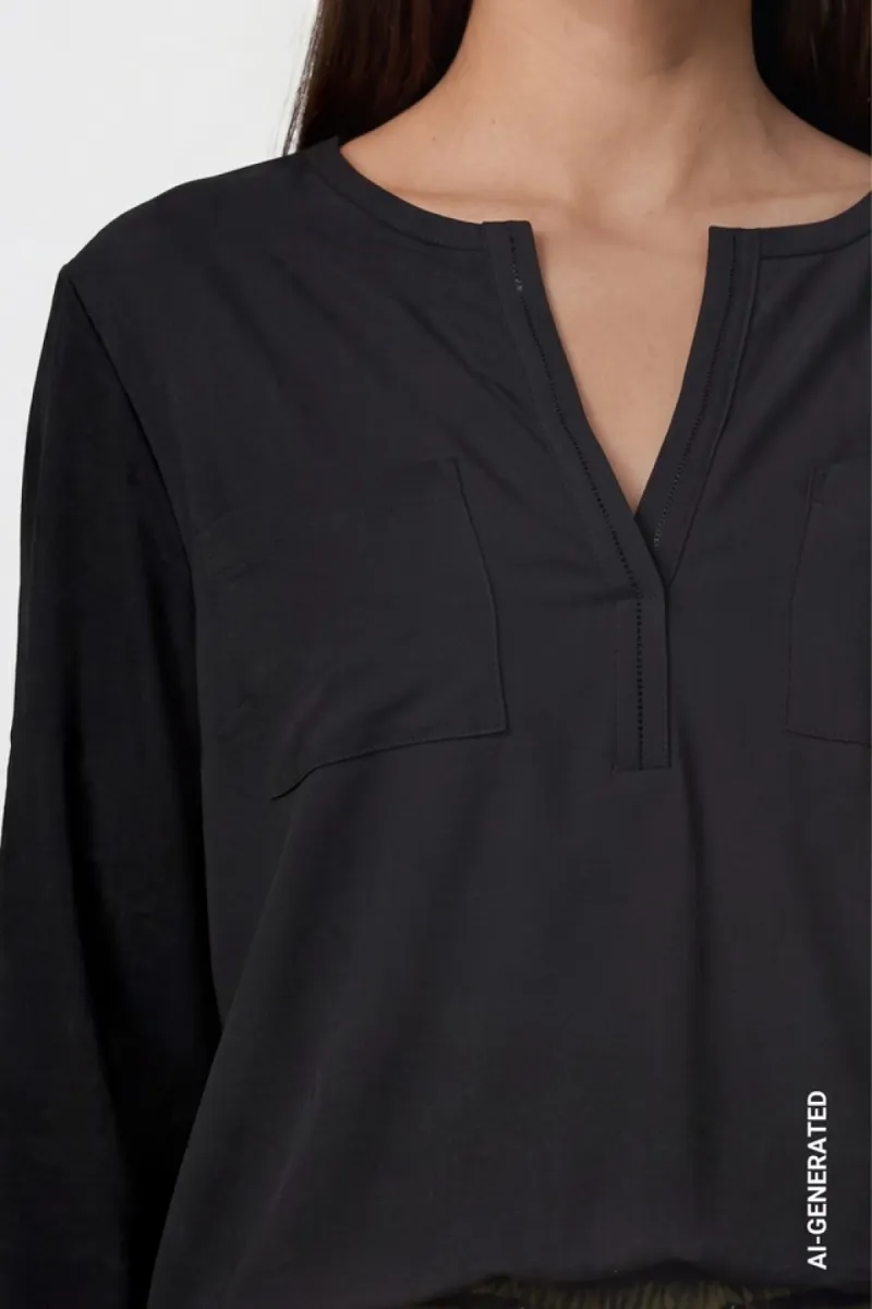 monari-blouse-with-jewelry-810104-999-black-zwart-4 Monari-Blouse with jewelry-810104-999 Black-ZWART