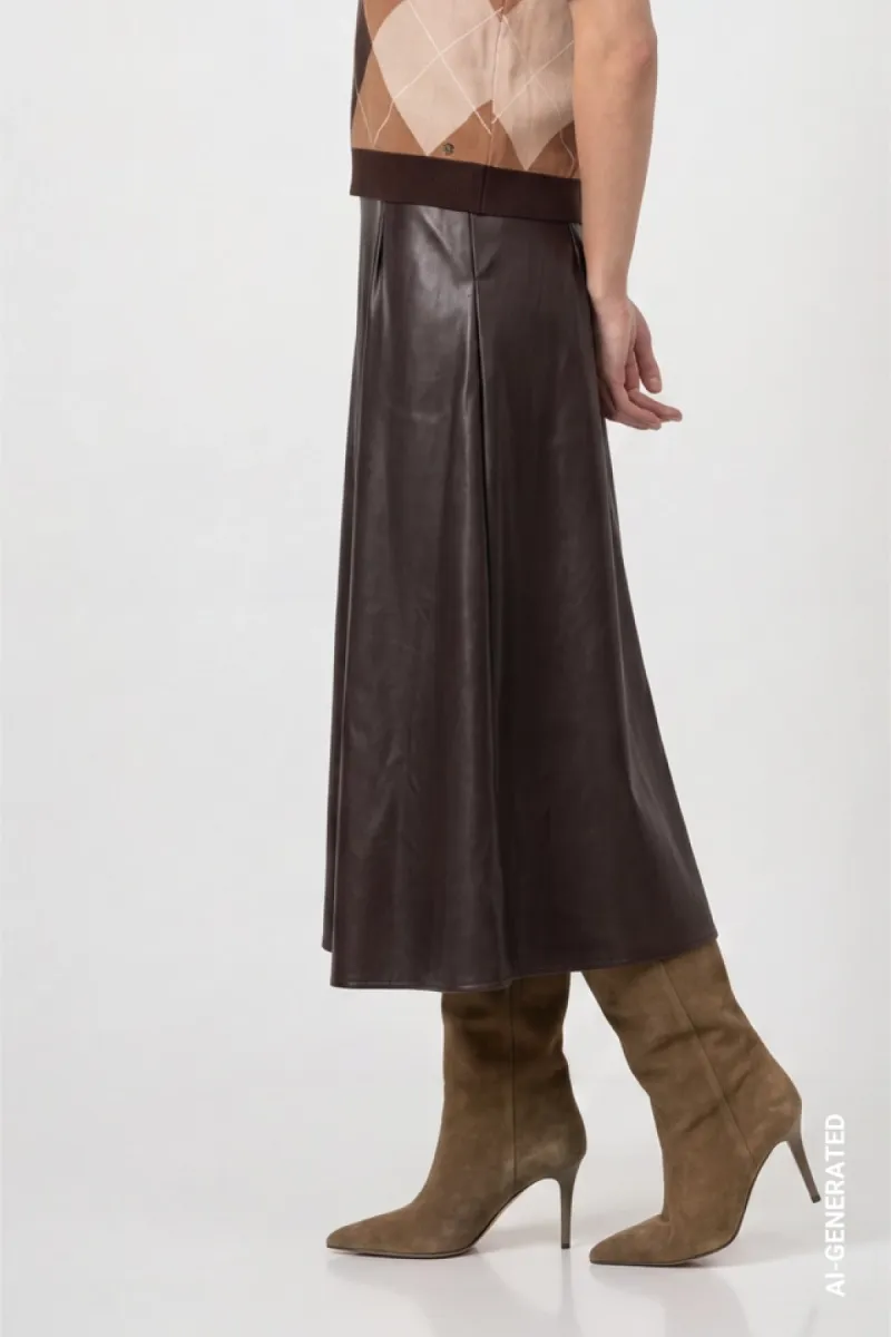 monari-faux-leather-skirt-809743-567-black-coffee-cafe-5 Monari-Faux leather skirt-809743-567 Black coffee-CAFE