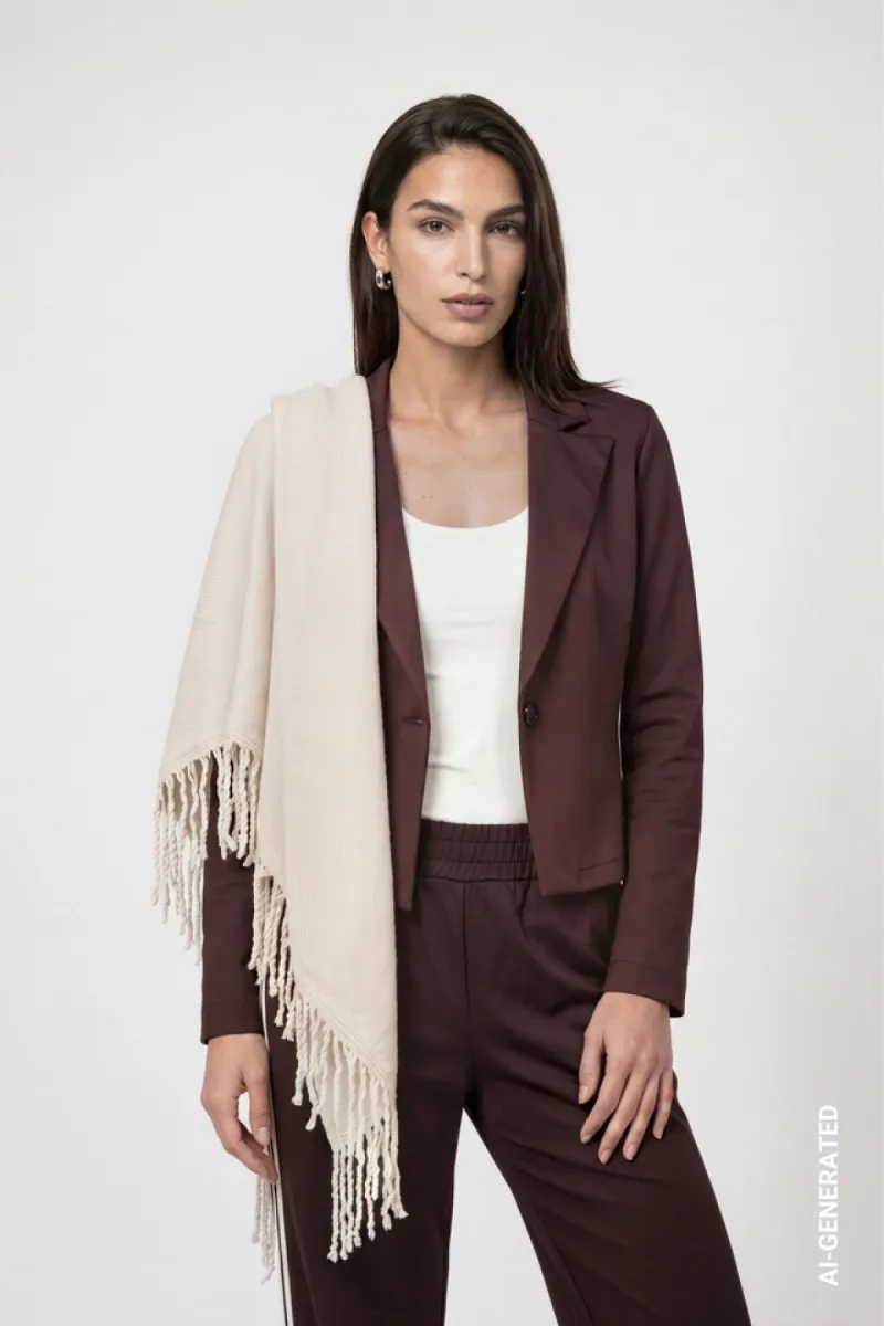 monari-fringed-scarf-810094-160-antique-white-beige-1 Monari-Fringed scarf-810094-160 Antique white-BEIGE